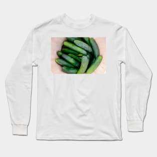 Cucumbers In Basket Long Sleeve T-Shirt